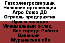 Газоэлектросварщик › Название организации ­ Агро-Союз ДВ › Отрасль предприятия ­ Пуск и наладка › Минимальный оклад ­ 55 000 - Все города Работа » Вакансии   . Мурманская обл.,Апатиты г.